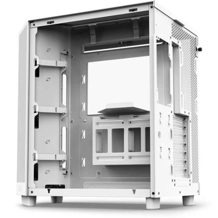 NZXT H6 Flow RGB Case - Panoramic Glass - Dual Chamber - 3x RGB Fans - White