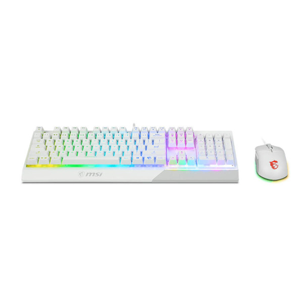 MSI Vigor GK30 Combo RGB Gaming Keyboard & Mouse - WHITE MSI Vigor GK30 Combo RGB Gaming Keyboard & Mouse - WHITE