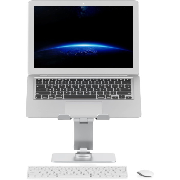 UPERGO ALUMINUM HEIGHT ADJUSTABLE LAPTOP STAND – Silver UPERGO ALUMINUM HEIGHT ADJUSTABLE LAPTOP STAND – Silver