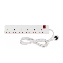 توصيلة كهرباء من ليغراند 3 متر 6 مخرج - ابيض توصيلة كهرباء من ليغراند 3 متر 6 مخرج - ابيض