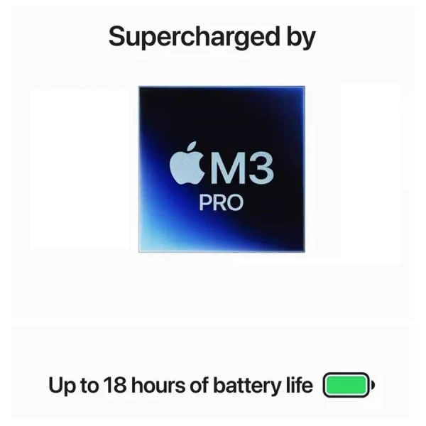 ابل ماك بوك برو 14.2 بوصة 18GB RAM - 512GB M3 Pro لابتوب محمول فضي ابل ماك بوك برو 14.2 بوصة 18GB RAM - 512GB M3 Pro لابتوب محمول فضي