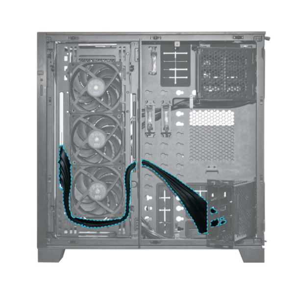 LIAN LI 900mm PCI-e 4.0 Riser Cable - White LIAN LI 900mm PCI-e 4.0 Riser Cable - White