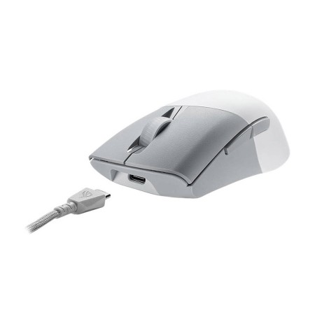 Wireless Gaming Mouse ASUS ROG Keris AimPoint P709 – Wireless 2.4 GHz, Bluetooth 5.1, or wired USB‑C , up to 36,000 DPI, lightweight at approximately 75 g, 5 programmable buttons – White Wireless Gaming Mouse ASUS ROG Keris AimPoint P709 – Wireless 2.4 GHz, Bluetooth 5.1, or wired USB‑C , up to 36,000 DPI, lightweight at approximately 75 g, 5 programmable buttons – White