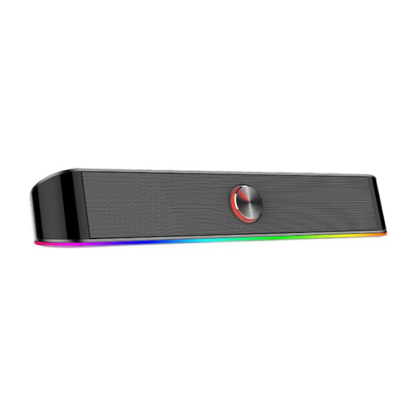ريد دراقون آديموس GS560 مكبر صوت خارجي ستيريو شريط اضاءة سفلي وصلة USB للطاقة مع وصلة 3.5 ملم للصوت ريد دراقون آديموس GS560 مكبر صوت خارجي ستيريو شريط اضاءة سفلي وصلة USB للطاقة مع وصلة 3.5 ملم للصوت