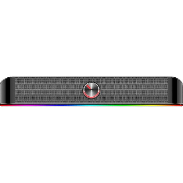 ريد دراقون آديموس GS560 مكبر صوت خارجي ستيريو شريط اضاءة سفلي وصلة USB للطاقة مع وصلة 3.5 ملم للصوت ريد دراقون آديموس GS560 مكبر صوت خارجي ستيريو شريط اضاءة سفلي وصلة USB للطاقة مع وصلة 3.5 ملم للصوت