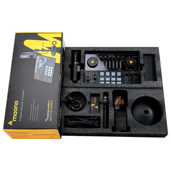maono CASTER E2 AME2A Integrated Audio Production Studio - Single MIC Bundle maono CASTER E2 AME2A Integrated Audio Production Studio - Single MIC Bundle