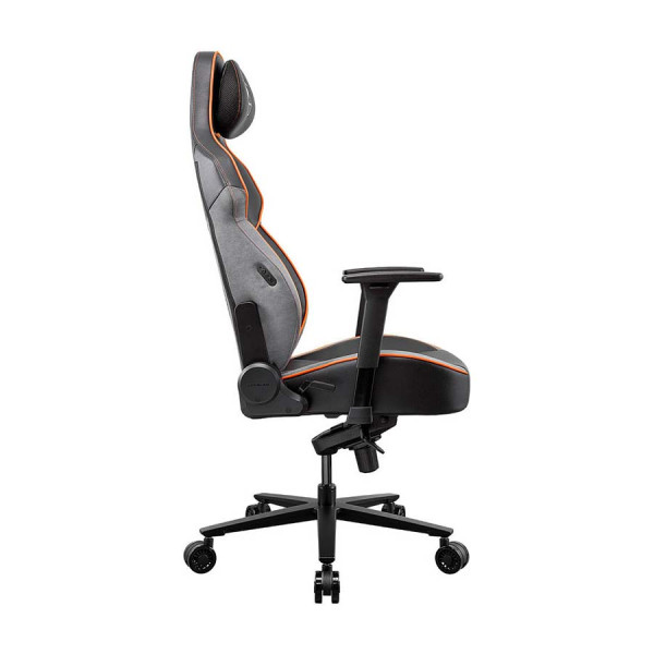 COUGAR NXSYS AERO Integrated 200mm RGB Fan, Breathable PVC Leather Gaming Chair - Black / Orange COUGAR NXSYS AERO Integrated 200mm RGB Fan, Breathable PVC Leather Gaming Chair - Black / Orange