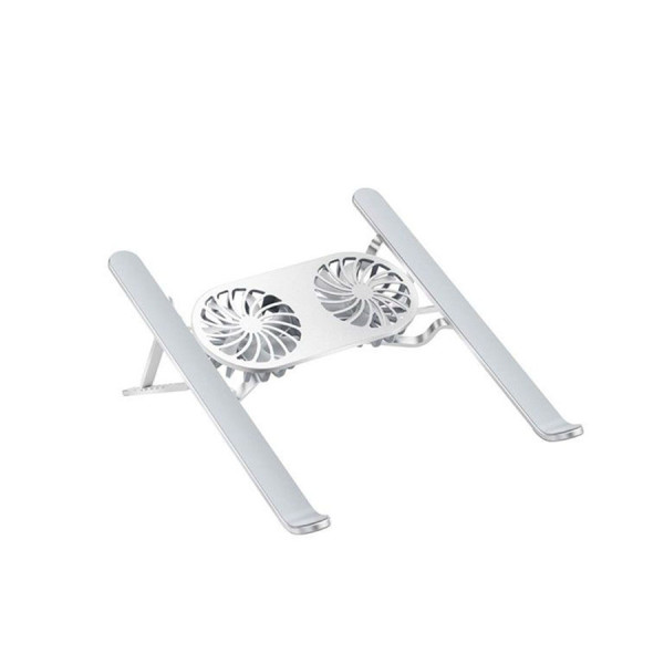 WIWU S400 PRO Aluminum Adjustable Laptop Stand With 2X Fan - Grey WIWU S400 PRO Aluminum Adjustable Laptop Stand With 2X Fan - Grey