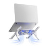 WIWU S400 PRO Aluminum Adjustable Laptop Stand With 2X Fan - Grey WIWU S400 PRO Aluminum Adjustable Laptop Stand With 2X Fan - Grey