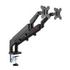 GAMEON GO-5350 Dual Monitor Arm (17 inch - 32 inch) Each Arm Up To 9 KG - Black GAMEON GO-5350 Dual Monitor Arm (17 inch - 32 inch) Each Arm Up To 9 KG - Black