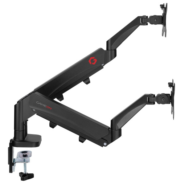 GAMEON GO-5350 Dual Monitor Arm (17 inch - 32 inch) Each Arm Up To 9 KG - Black GAMEON GO-5350 Dual Monitor Arm (17 inch - 32 inch) Each Arm Up To 9 KG - Black