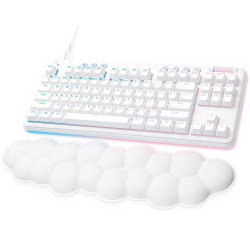 لوجيتيك G713 كيبورد ميكانيكي احترافي للالعاب مع مسند لليد بخلفية مضيئة سلكي - ابيض لوجيتيك G713 كيبورد ميكانيكي احترافي للالعاب مع مسند لليد بخلفية مضيئة سلكي - ابيض