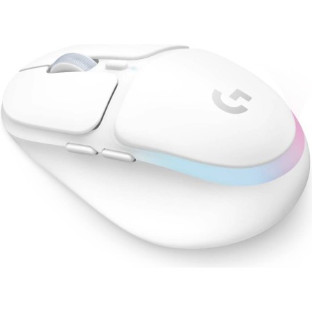 ماوس العاب لاسلكي احترافي Logitech G705 LIGHTSPEED، عدد الأزرار القابلة للبرمجة: 6، عمر البطارية حتى 40 ساعة، الوزن حوالي 85 غ – ابيض