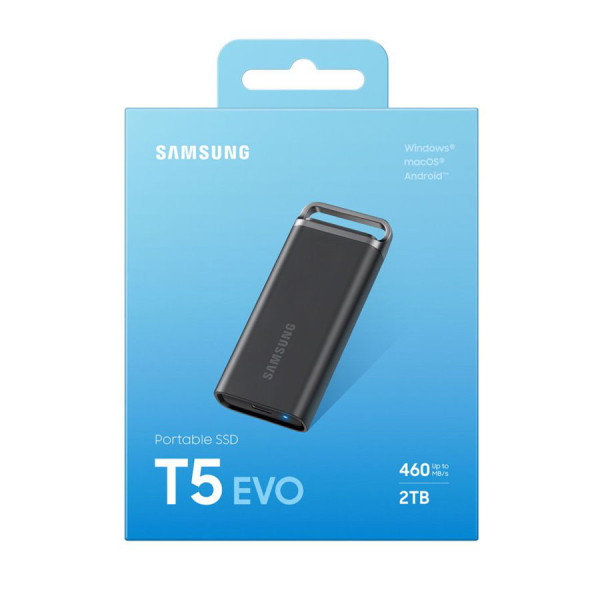 Samsung T5 EVO Portable SSD 2TB USB 3.2 Gen1 - Black Samsung T5 EVO Portable SSD 2TB USB 3.2 Gen1 - Black