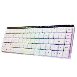 Wireless Keyboard ASUS M603 ROG Falchion RX  Mechanical Gaming Keyboard 65% Wireless - ROG RX Red SWITCH - AURA - White - Support Arabic 