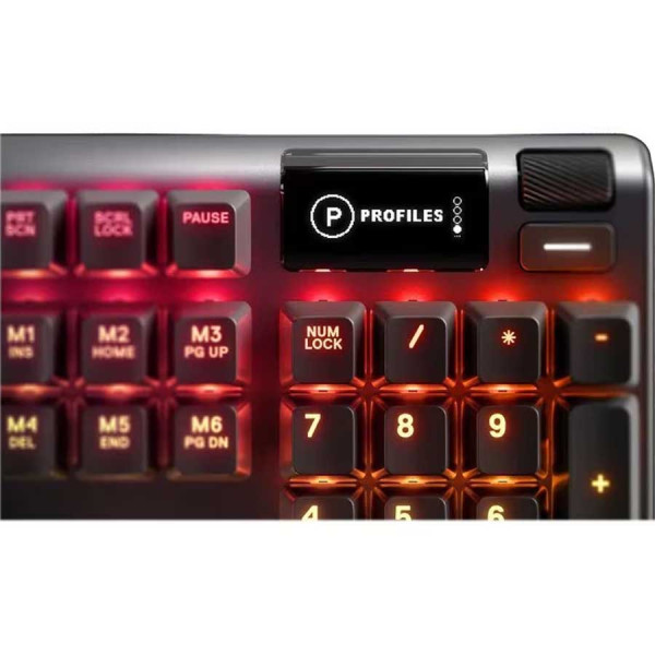 SteelSeries APEX 5 Hybrid Mechanical Gaming Keyboard OLED Display - Hybrid Blue Switch SteelSeries APEX 5 Hybrid Mechanical Gaming Keyboard OLED Display - Hybrid Blue Switch
