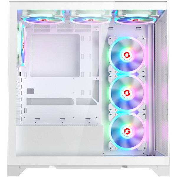 GAMEON Emperor Arctic IV Temp-Glass Mid Tower Case With 7 Fans ARGB - White GAMEON Emperor Arctic IV Temp-Glass Mid Tower Case With 7 Fans ARGB - White