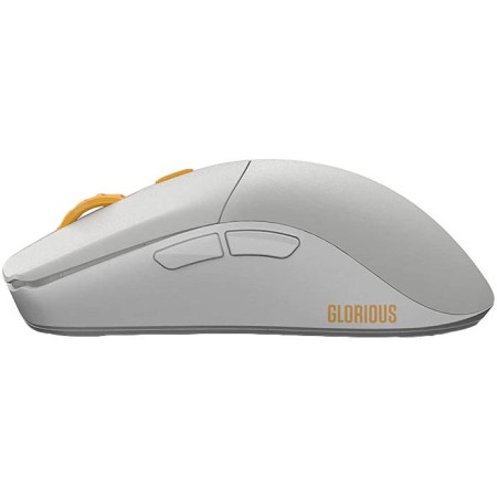 Gaming Mouse Glorious Series One Pro Wireless ,up to 19,000 DPI ,84 hours battery life per full charge ,6 programmable buttons including DPI switch - Gray/Gold