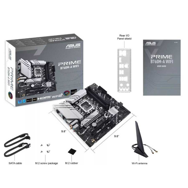 ASUS PRIME B760M-A DDR5 WiFi 6 Aura Sync - LGA 1700
