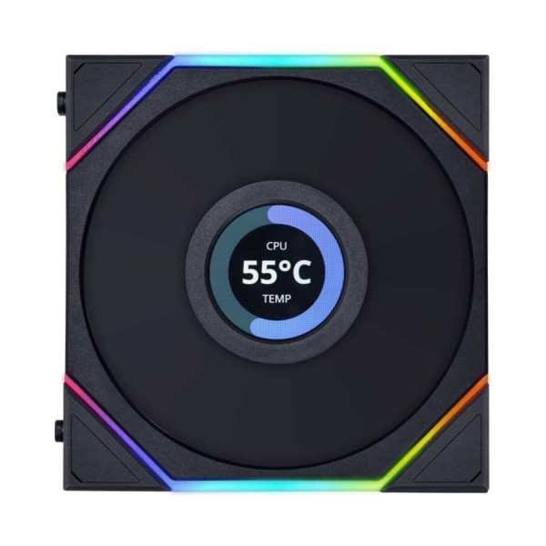 Lian Li UNI FAN TL LCD 120 RGB DAISY-CHAIN 3 x 120mm Case Fans - Black