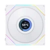Lian Li UNI FAN TL LCD 120 RGB Reverse Blade 3 x 120mm Case Fans - White