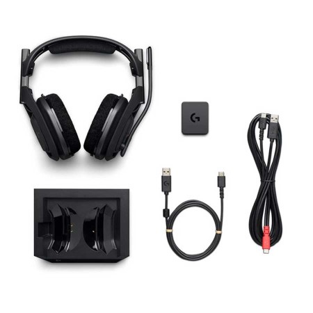 سماعة ألعاب لاسلكية ASTRO A50 X بتقنية LIGHTSPEED اللاسلكية والبلوتوث مع قاعدة شحن (متوافقة مع Xbox / PS5 / PC / الموبايل) - اسود سماعة ألعاب لاسلكية ASTRO A50 X بتقنية LIGHTSPEED اللاسلكية والبلوتوث مع قاعدة شحن (متوافقة مع Xbox / PS5 / PC / الموبايل) - اسود