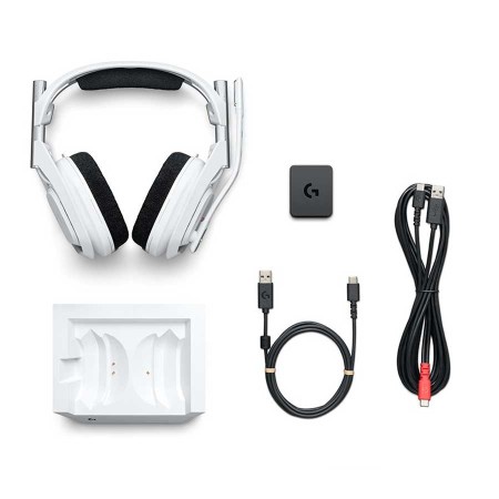 سماعة ألعاب لاسلكية Astro A50 X LIGHTSPEED مع البلوتوث وقاعدة الشحن (لـ Xbox / PS5 / PC / الأجهزة المحمولة) - ابيض سماعة ألعاب لاسلكية Astro A50 X LIGHTSPEED مع البلوتوث وقاعدة الشحن (لـ Xbox / PS5 / PC / الأجهزة المحمولة) - ابيض
