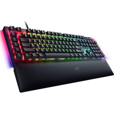 RAZER BlackWidow V4 Mechanical Gaming Keyboard, Yellow Switches (Linear, Silent), Full Size, Razer Chroma RGB, USB Connection - BLACK