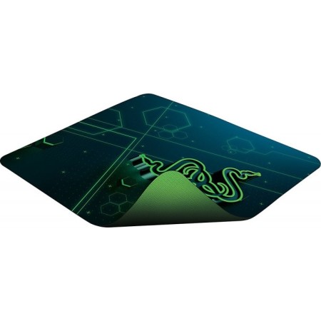 ماوس باد Razer Goliathus Mobile, سطح Micro-Texture, الأبعاد 215 مم × 270 مم , السطح السفلي مطاط مانع للانزلاق - سود/أخضر بطابع Razer