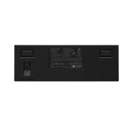 لوحة مفاتيح ألعاب لاسلكي احترافي  Logitech PRO X 60 LIGHTSPEED بتصميم 60٪، مزودة بتحكم KEYCONTROL، وإضاءة LIGHTSYNC RGB، ومفاتيح ضوئية – ابيض