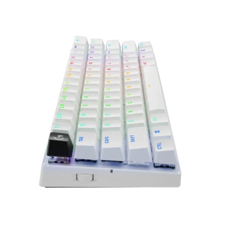 لوحة مفاتيح ألعاب لاسلكي احترافي  Logitech PRO X 60 LIGHTSPEED بتصميم 60٪، مزودة بتحكم KEYCONTROL، وإضاءة LIGHTSYNC RGB، ومفاتيح ضوئية – ابيض