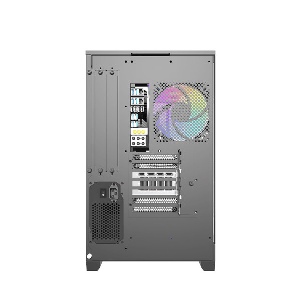 دارك فلاش DQX90 كيس كمبيوتر زجاجي للالعاب مع 4 مراوحه مضيئة يدعم USB Type-C امامي - اسود دارك فلاش DQX90 كيس كمبيوتر زجاجي للالعاب مع 4 مراوحه مضيئة يدعم USB Type-C امامي - اسود