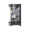 دارك فلاش DQX90 كيس كمبيوتر زجاجي للالعاب مع 4 مراوحه مضيئة يدعم USB Type-C امامي - اسود دارك فلاش DQX90 كيس كمبيوتر زجاجي للالعاب مع 4 مراوحه مضيئة يدعم USB Type-C امامي - اسود
