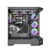 دارك فلاش DQX90 كيس كمبيوتر زجاجي للالعاب مع 4 مراوحه مضيئة يدعم USB Type-C امامي - اسود دارك فلاش DQX90 كيس كمبيوتر زجاجي للالعاب مع 4 مراوحه مضيئة يدعم USB Type-C امامي - اسود