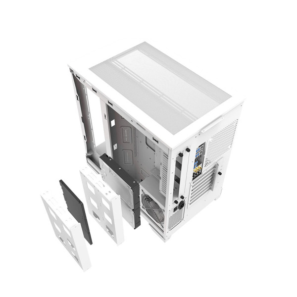 DARKFLASH DQX90 LUXURY ATX PC Case 4X RGB Fans Type-C - WHITE DARKFLASH DQX90 LUXURY ATX PC Case 4X RGB Fans Type-C - WHITE