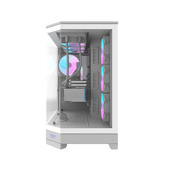 DARKFLASH DQX90 LUXURY ATX PC Case 4X RGB Fans Type-C - WHITE DARKFLASH DQX90 LUXURY ATX PC Case 4X RGB Fans Type-C - WHITE