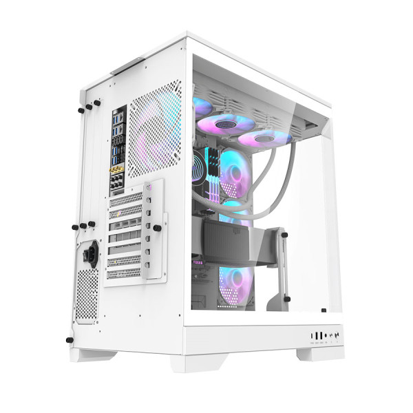 DARKFLASH DQX90 LUXURY ATX PC Case 4X RGB Fans Type-C - WHITE DARKFLASH DQX90 LUXURY ATX PC Case 4X RGB Fans Type-C - WHITE