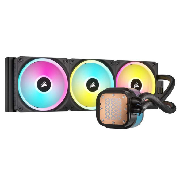 CORSAIR iCUE LINK H150i RGB AIO 360mm Liquid CPU Cooler - Black CORSAIR iCUE LINK H150i RGB AIO 360mm Liquid CPU Cooler - Black