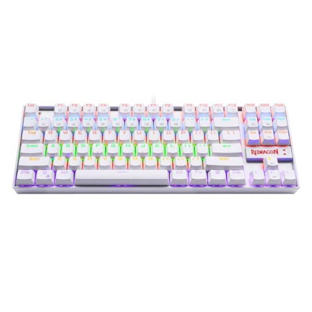 ريد دراقون كومارا K552W-RGB كيبورد العاب ميكانيكي سلكي  سويتش ازرق - ابيض