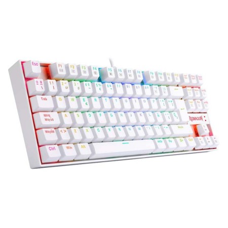 ريد دراقون كومارا K552W-RGB كيبورد العاب ميكانيكي سلكي  سويتش ازرق - ابيض