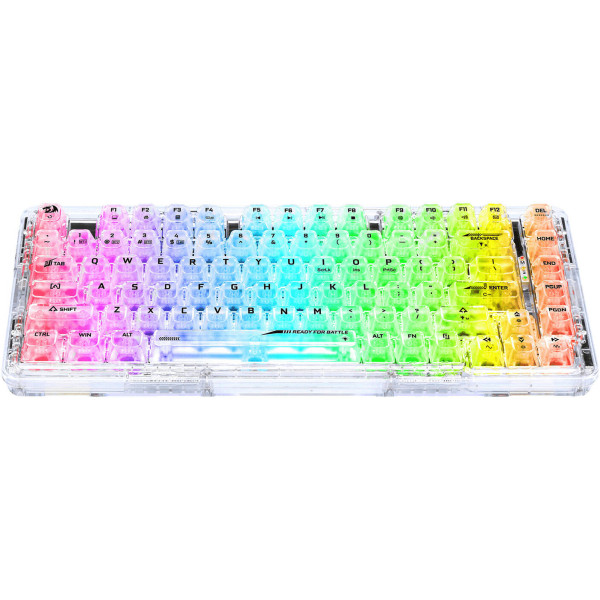 REDRAGON ELF Pro Crystal 75% Mechanical Wireless - BT Gaming Keyboard - Custom Linear Switch - MX REDRAGON ELF Pro Crystal 75% Mechanical Wireless - BT Gaming Keyboard - Custom Linear Switch - MX