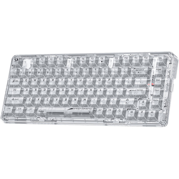 REDRAGON ELF Pro Crystal 75% Mechanical Wireless - BT Gaming Keyboard - Custom Linear Switch - MX REDRAGON ELF Pro Crystal 75% Mechanical Wireless - BT Gaming Keyboard - Custom Linear Switch - MX