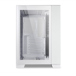 ليان لي O11 دايناميك ميني كيس للكمبيوتر - ابيض