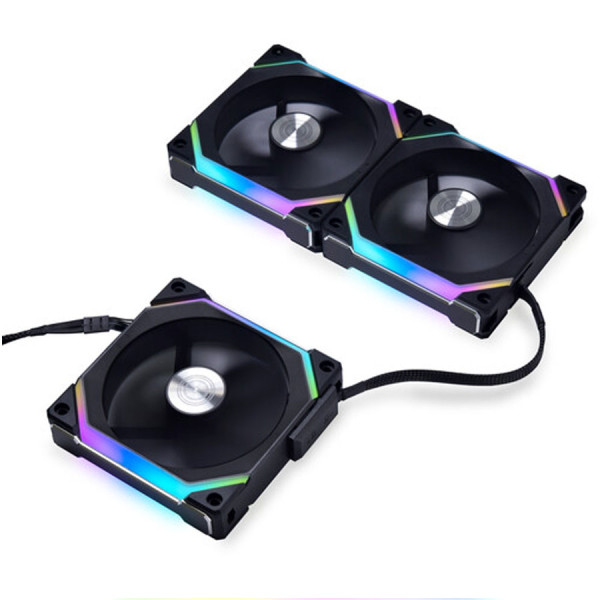 LIAN LI Uni Fan SL120 V2 RGB 3x120mm Case Fan - Black LIAN LI Uni Fan SL120 V2 RGB 3x120mm Case Fan - Black