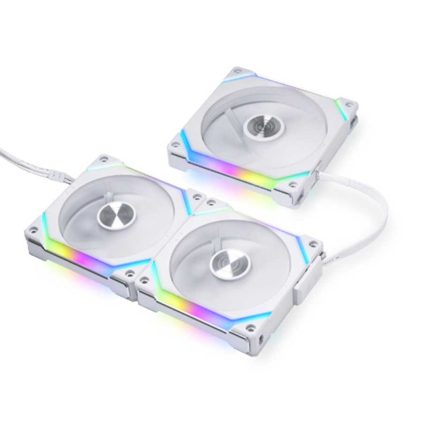 LIAN LI Uni FAN SL120 V2 RGB 3x120mm Case Fan - White LIAN LI Uni FAN SL120 V2 RGB 3x120mm Case Fan - White