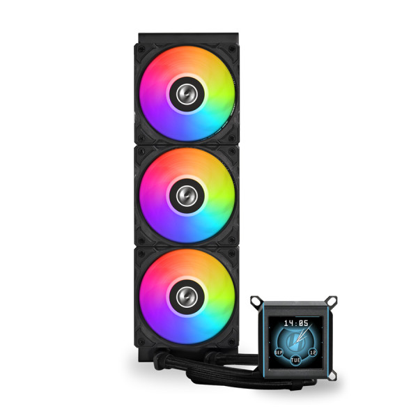 LIAN LI GALAHAD II LCD RGB 360mm AIO 2.88 inch IPS LCD screen - BLACK LIAN LI GALAHAD II LCD RGB 360mm AIO 2.88 inch IPS LCD screen - BLACK