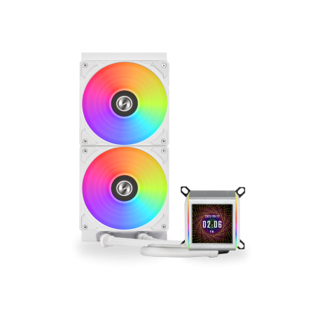 LIAN LI GALAHAD II LCD RGB 280mm AIO 2.88 inch IPS LCD screen - WHITE LIAN LI GALAHAD II LCD RGB 280mm AIO 2.88 inch IPS LCD screen - WHITE