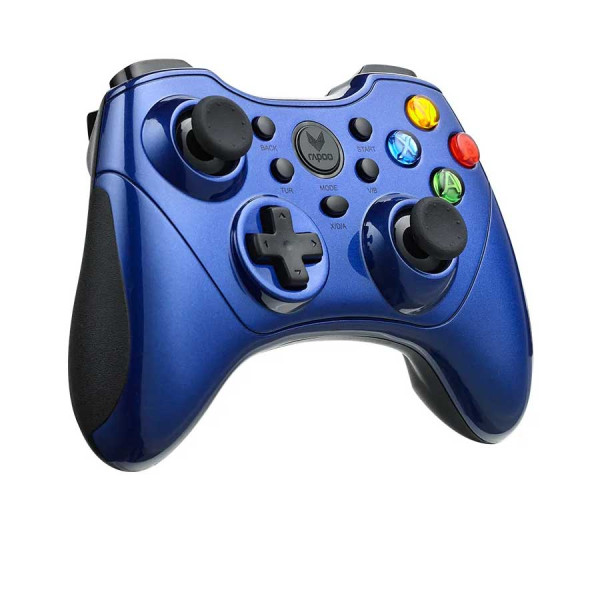 Rapoo V600S Wireless Vibration GamedPad 2.4Ghz - Blue Rapoo V600S Wireless Vibration GamedPad 2.4Ghz - Blue