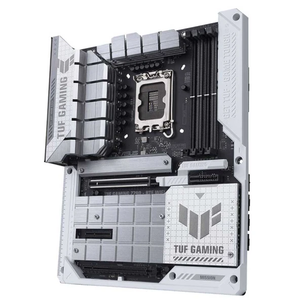 أسوس تي يو اف Z790-BTF مذربورد تدعم التوصيل المخفي للكبلات وايفاي 7 - أبيض أسوس تي يو اف Z790-BTF مذربورد تدعم التوصيل المخفي للكبلات وايفاي 7 - أبيض