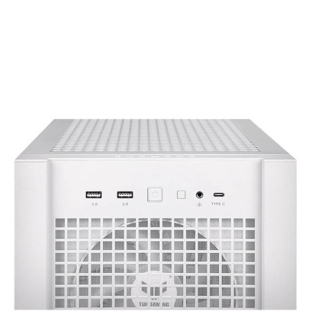ASUS TUF GT302 Case - 4x 140mm ARGB Fans - Hidden Connector Support - White ASUS TUF GT302 Case - 4x 140mm ARGB Fans - Hidden Connector Support - White